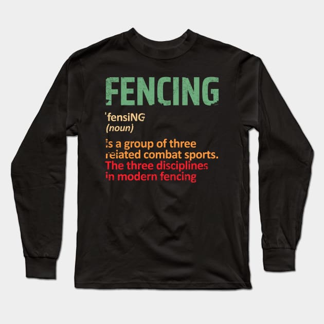 fencing Long Sleeve T-Shirt by Circle Project